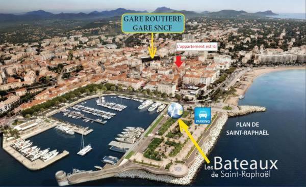 F2 Tres Cosy Lägenhet Saint-Raphaël Exteriör bild